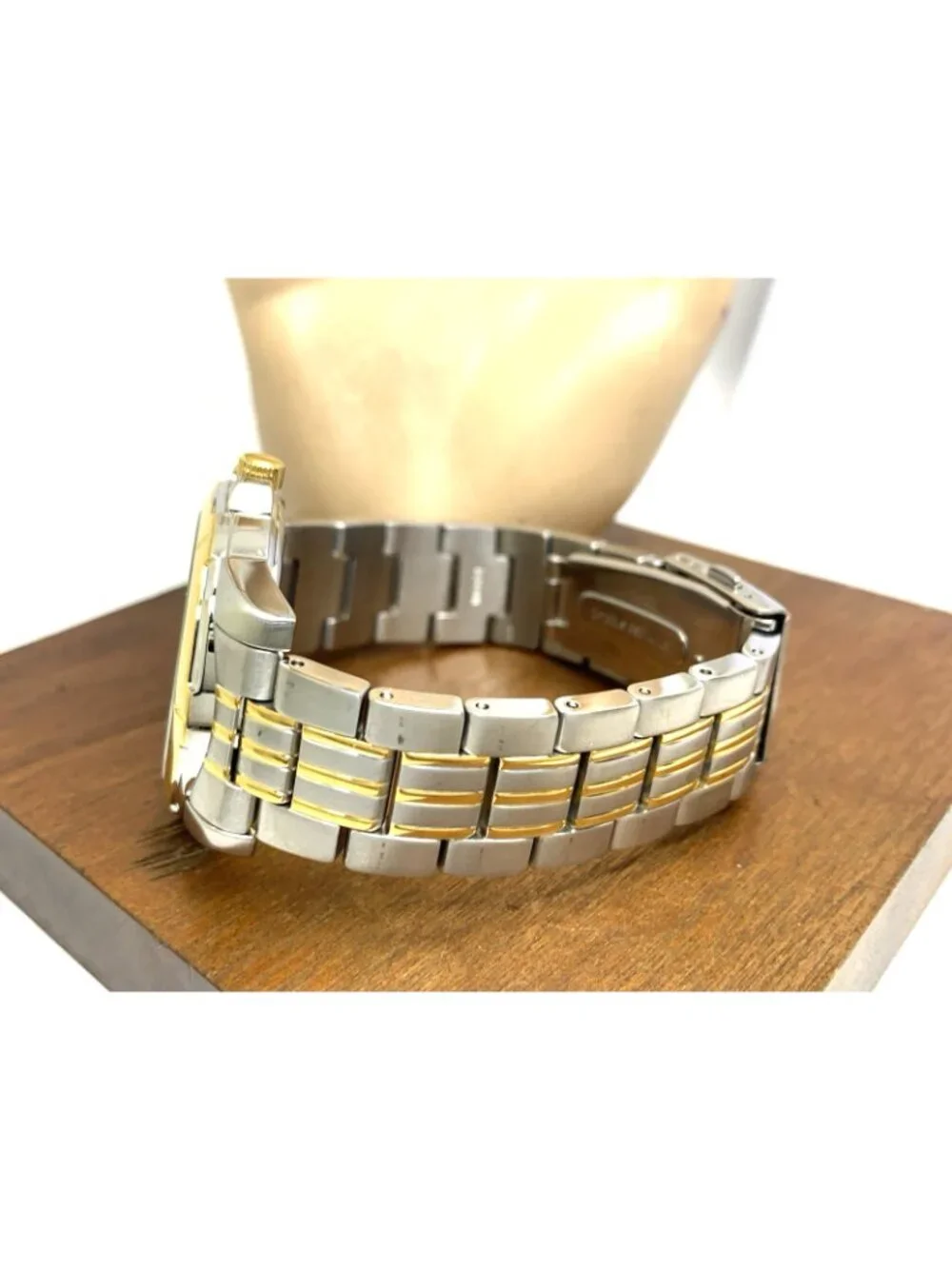 Seiko Men's Watch SUR356 Quartz Gray Dial Day Date Two Tone Stainless Steel 39mm